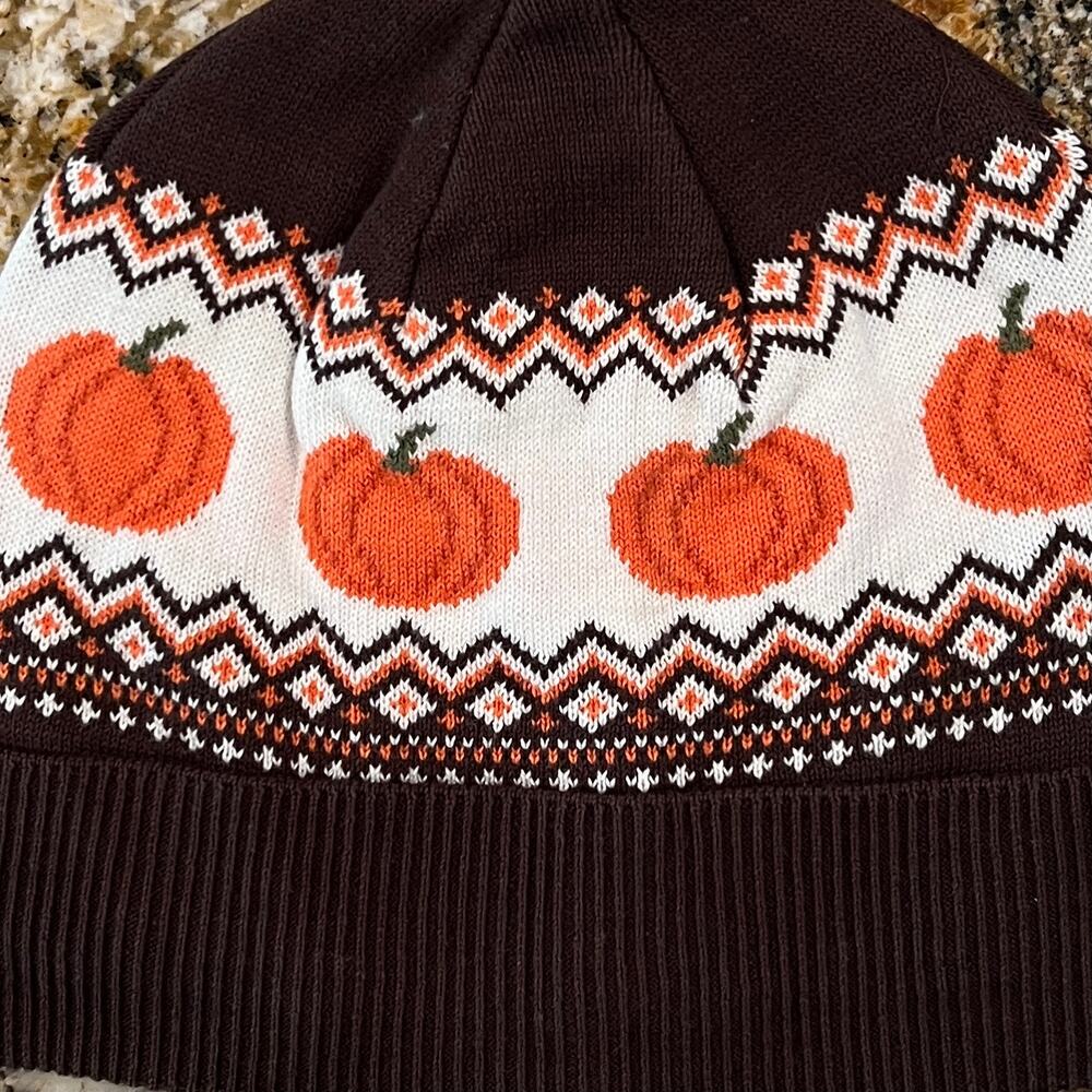 NWT Gymboree Unisex Girls & Boys Fall Pumpkin Beanie - Lil Pumpkin - Picture 3 of 9